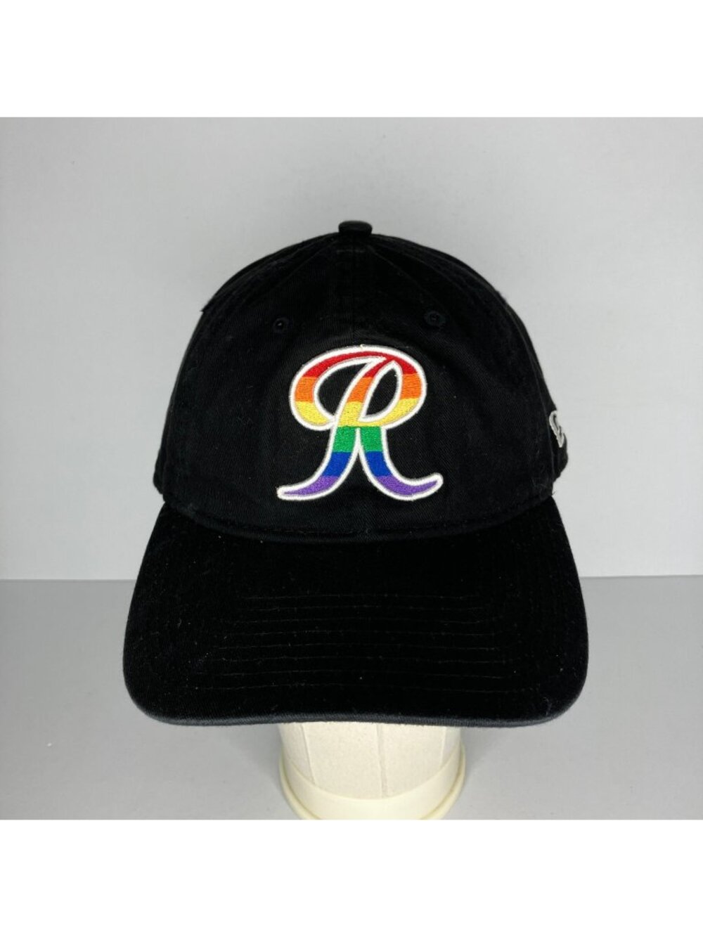 Tacoma Rainiers Pride Rainbow Adjustable Baseball Cap Hat Men's